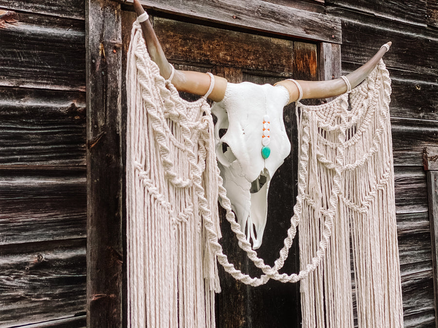 The June Macrame Skull