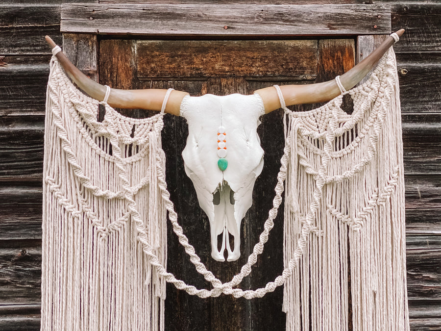 The June Macrame Skull